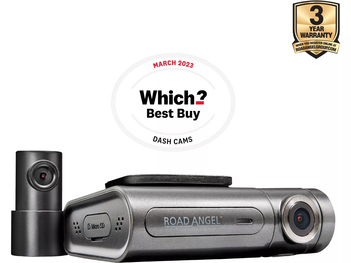 Road Angel Halo Pro Dashcam - Main View